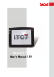 DLoG ITC 7 User`s Manual 1.00