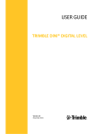 Trimble DiNi Digital Level User Guide ver. 4.0