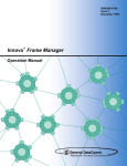 Innovx Frame Manager Applications