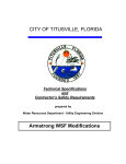 CITY OF TITUSVILLE, FLORIDA Armstrong WSF Modifications