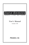 Sensaphone Data Remote User`s Manual