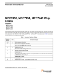 MPC7450, MPC7451, MPC7441 Chip Errata