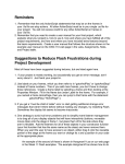 Reminders Suggestions to Reduce Flash Frustrations during Project