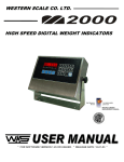 User Manual - Western Scale Co. Limited