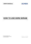 HOW TO USE DDR2 SDRAM UM