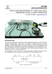 Single Pass Measurement of Thiele and Small Parameters using a