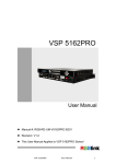 VSP 5162PRO User Manual