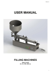 user manual filling machines