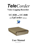 UC-02B and UC-04B with UpCorder Software User Manual