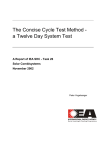 The Concise Cycle Test Method