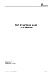 Self-Organizing Maps – User Manual