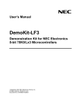 User`s Manual DemoKit-LF3 Demonstration Kit for NEC - Digi-Key