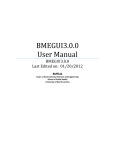 BMEGUI3.0.0 User Manual - The University of North Carolina at