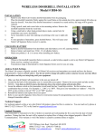 This Silent Call Signature Wireless Doorbell Transmitter Instructions