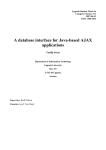 A database interface for Java