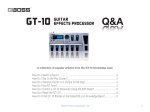 BOSS GT-10 Q&A