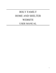 HOLY FAMILY HOME AND SHELTER WEBSITE