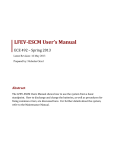 LFEV-ESCM User`s Manual