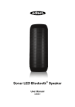 Sonar LED Bluetooth ® Speaker User Manual