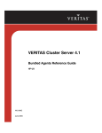 VERITAS Cluster Server 4.1 Bundled Agents Reference Guide