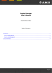 Engine Manager User`s Manual