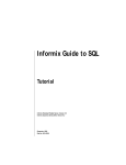 Informix Guide to SQL: Tutorial