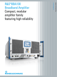 R&S®BBA100 Broadband Amplifier - rohde