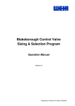 Blakeborough Control Valve Sizing & Selection Program Operation