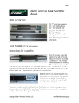 Double Scull Car Rack Assembly Manual