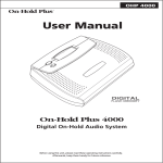 OHP 4000 User Manual