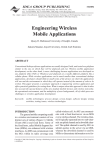 Engineering Wireless Mobile Applications