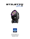 Product Manual stiletto-z19-zoom-moving-head