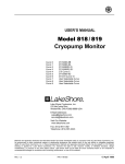 Model 818/819 - Lake Shore Cryotronics, Inc.