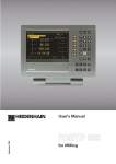 User`s Manual POSITIP 855 for Milling