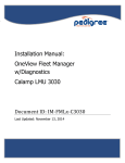 Installation Manual: OneView Fleet Manager w