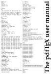 the pdfTeX users manual