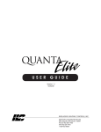 Quanta Elite User Guide - Intelligent Lighting Controls