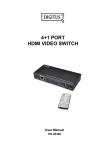 4+1 PORT HDMI VIDEO SWITCH