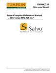 RM-MCC32 Salvo Compiler Reference Manual