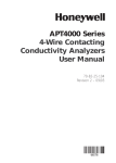 Honeywell APT4000 Contacting Conductivity Analyzer Users