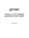 Using MATLAB for analysing generalised linear models