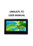 UBISLATE 7Ci USER MANUAL