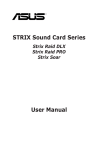 STRIX Sound Card Series User Manual - CD