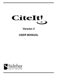 CiteIt! Version 3 User Manual