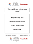 Users guide and maintenance manual All
