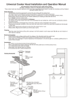 26-9-04 universal cooker hood installation and operation manual