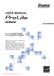 Iiyama ProLite E2271HDS-1 User Guide Manual