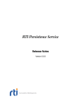 RTI Persistence Service - Community RTI Connext Users