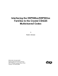 Interfacing the DSP560xx/DSP563xx Families to the Crystal CS4226