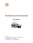 PM-3310 Clip-on CT Smart Power Meter User`s Manual